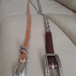 2 Skinny Brighton Belts M Chain - Classic Collection - Women's - B10006, 43909